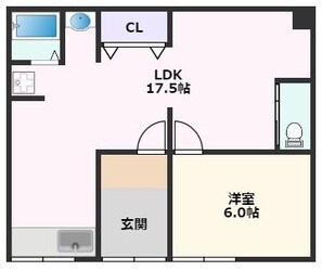 ナチュール上新庄の物件間取画像